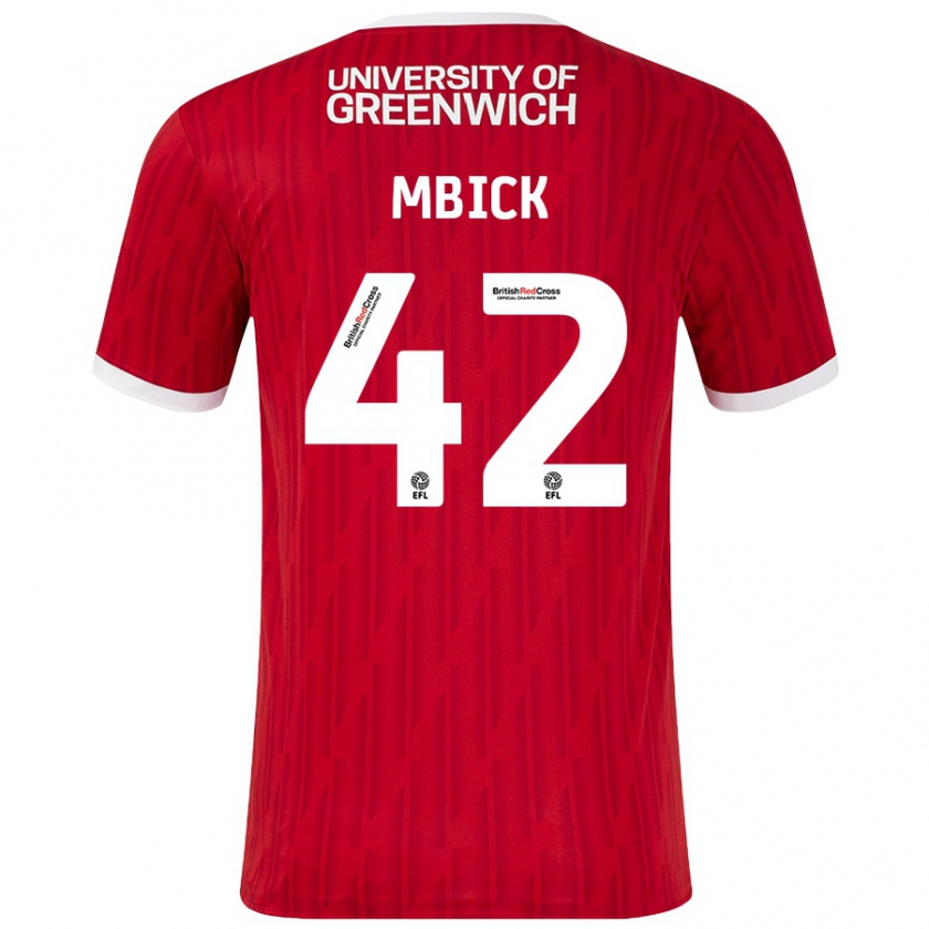 Kandiny Kinder Micah Mbick #42 Rot Weiß Heimtrikot Trikot 2024/25 T-Shirt Österreich