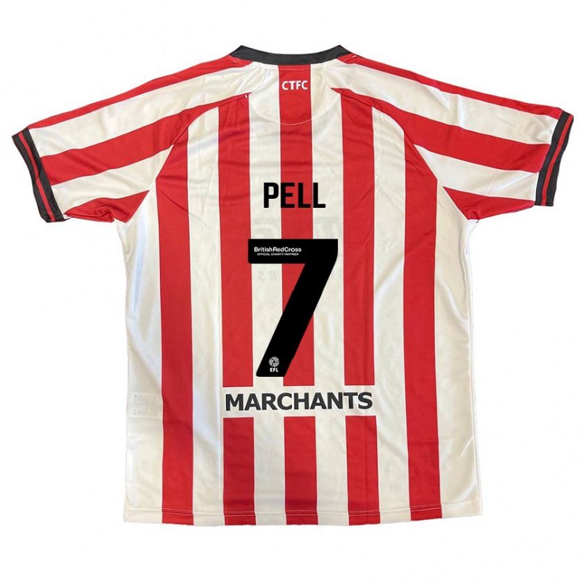 Kandiny Bambino Maglia Harry Pell #7 Rosso Bianco Kit Gara Home 2024/25 Maglietta