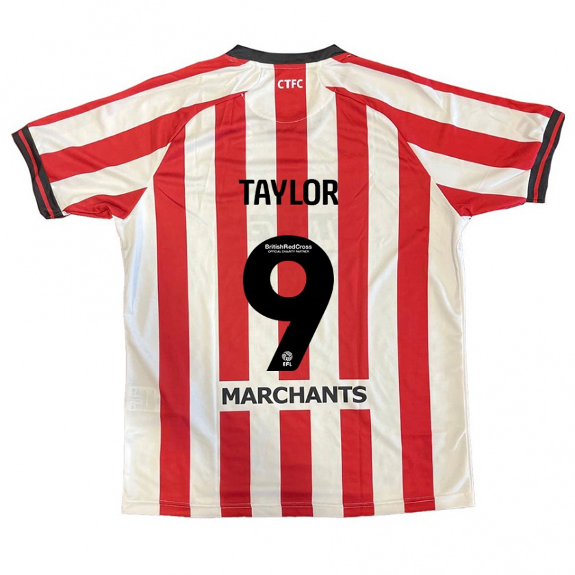 Kandiny Kinderen Matty Taylor #9 Rood Wit Thuisshirt Thuistenue 2024/25 T-Shirt België