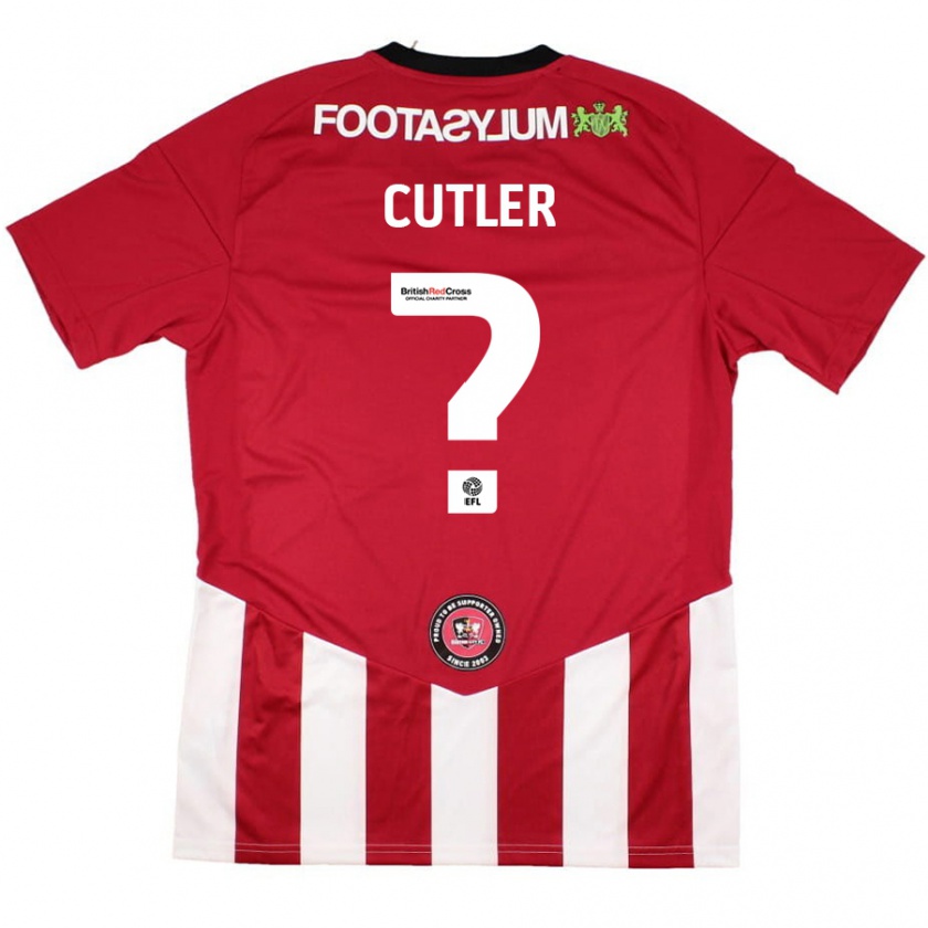 Kandiny Kinder Theo Cutler #0 Rot Weiß Heimtrikot Trikot 2024/25 T-Shirt Österreich