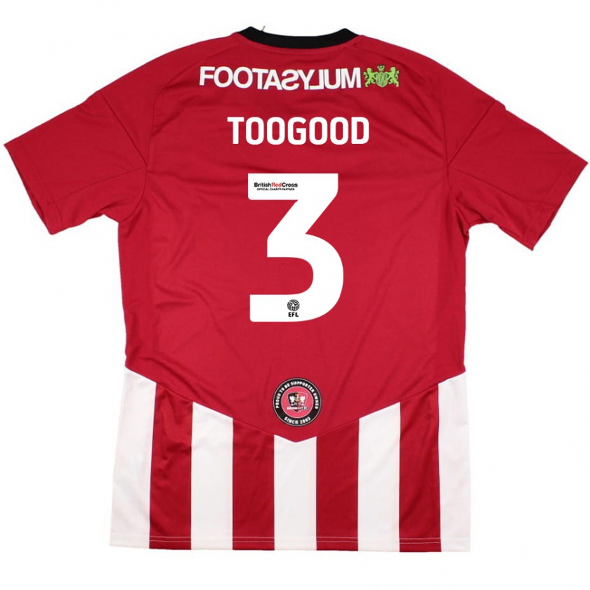 KandinyキッズEmily Toogood#3赤 白ホームシャツ2024/25ジャージーユニフォーム