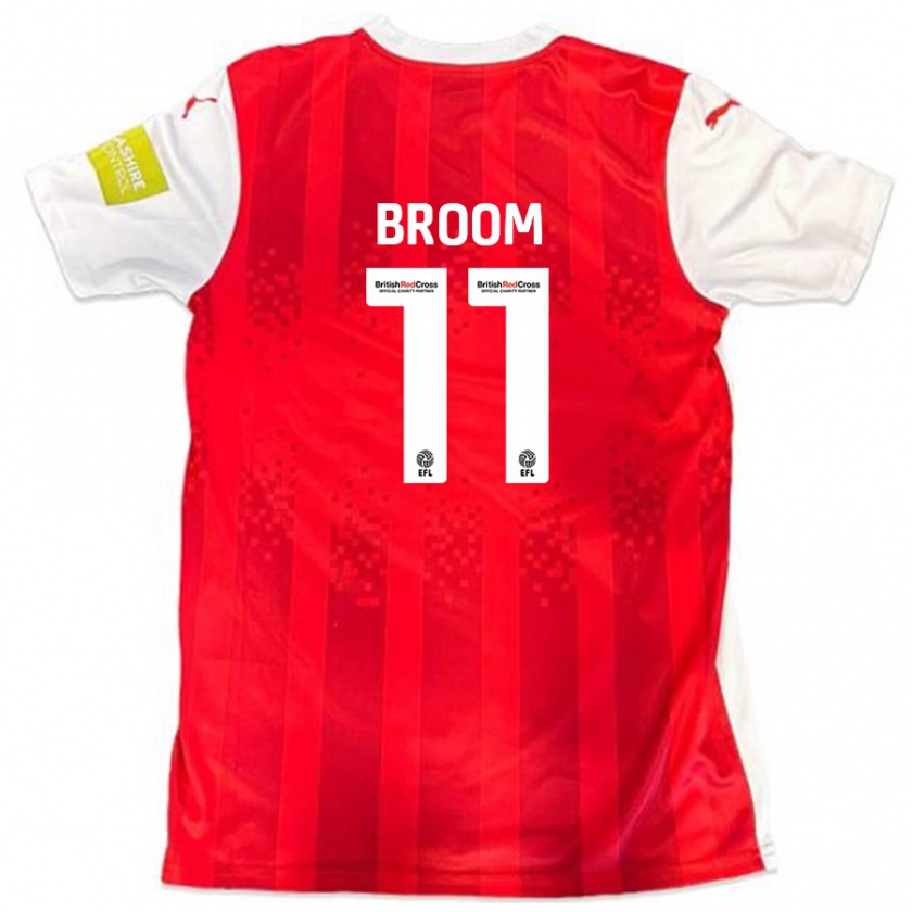 Kandiny Kinder Ryan Broom #11 Rot Weiß Heimtrikot Trikot 2024/25 T-Shirt Österreich