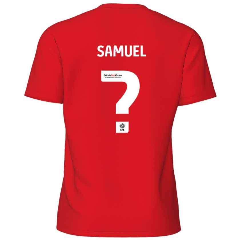 KandinyキッズDevine Samuel#0赤ホームシャツ2024/25ジャージーユニフォーム