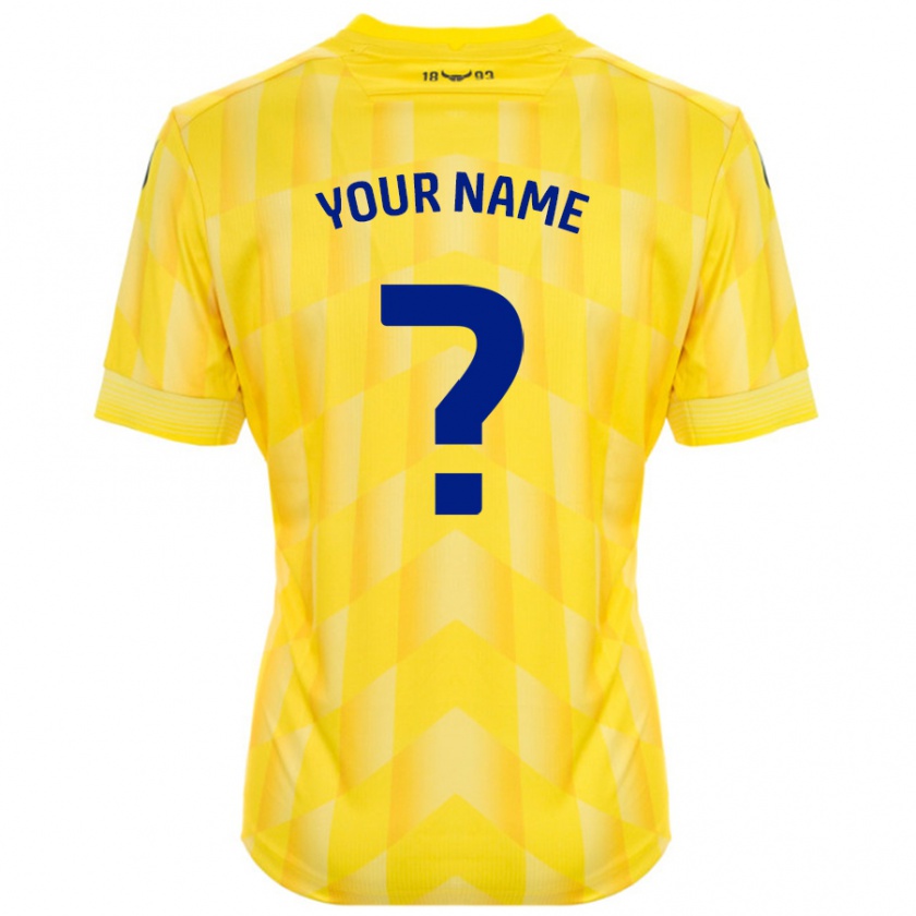 Kandiny Bambino Maglia Il Tuo Nome #0 Giallo Kit Gara Home 2024/25 Maglietta