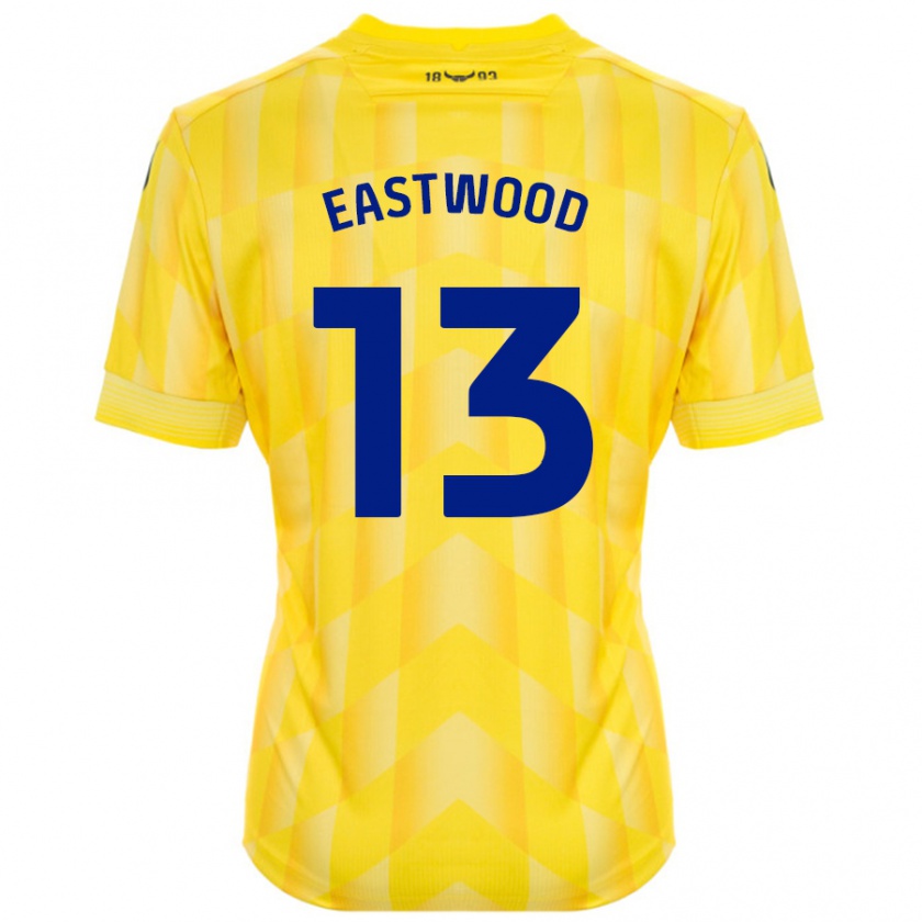 Kandiny Kinderen Simon Eastwood #13 Geel Thuisshirt Thuistenue 2024/25 T-Shirt België