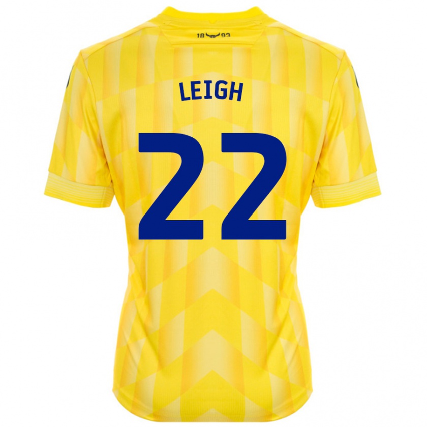 Kandiny Kinder Greg Leigh #22 Gelb Heimtrikot Trikot 2024/25 T-Shirt Österreich