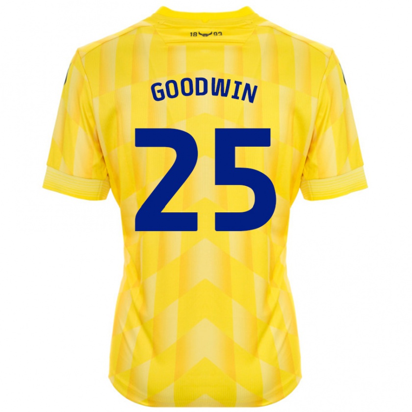 Kandiny Bambino Maglia Will Goodwin #25 Giallo Kit Gara Home 2024/25 Maglietta