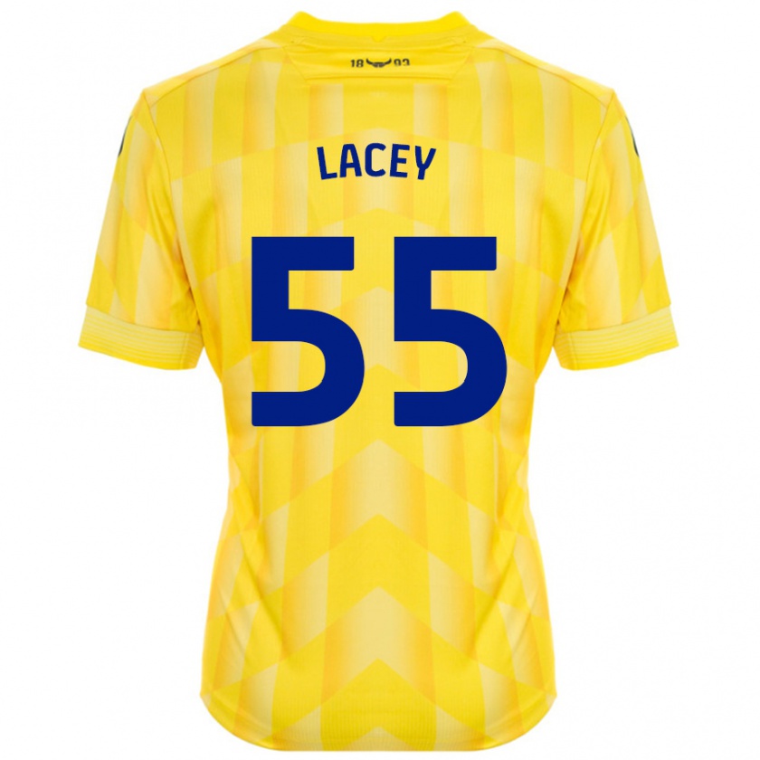 Kandiny Niño Camiseta Aaron Lacey #55 Amarillo 1ª Equipación 2024/25 La Camisa México