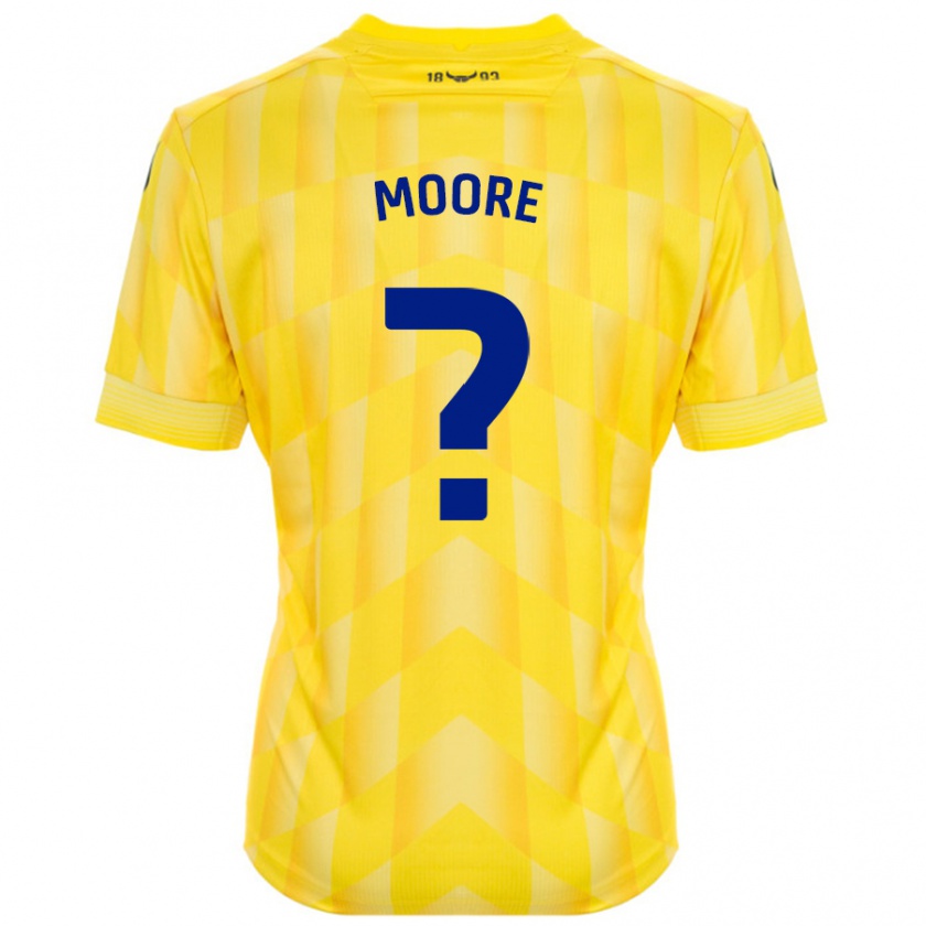 Kandiny Kinderen Brogan Moore #0 Geel Thuisshirt Thuistenue 2024/25 T-Shirt België