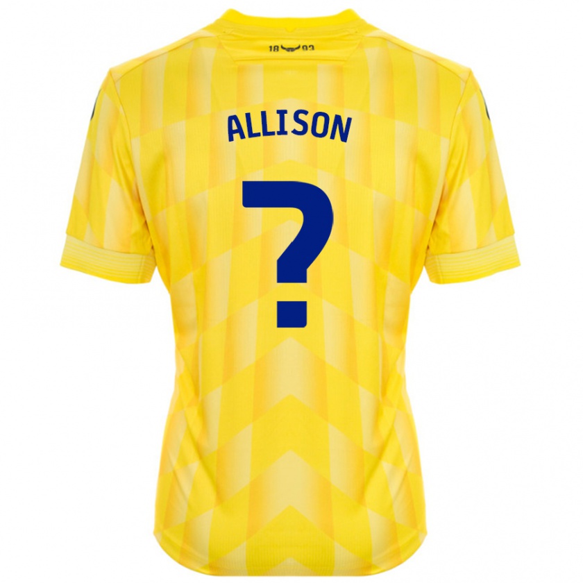 Kandiny Kinder Lauren Allison #0 Gelb Heimtrikot Trikot 2024/25 T-Shirt Österreich