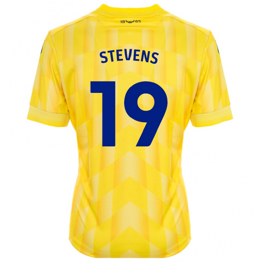 Kandiny Bambino Maglia Lily Stevens #19 Giallo Kit Gara Home 2024/25 Maglietta