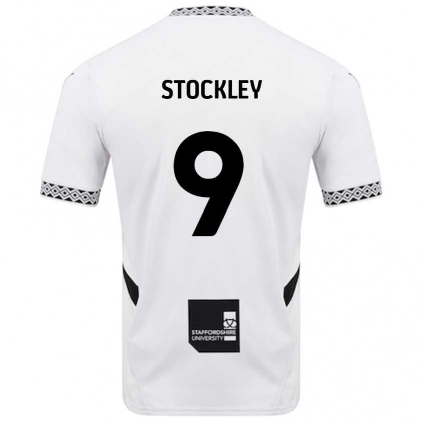 Kandiny Barn Jayden Stockley #9 Vit Hemmatröja Matchtröjor 2024/25 Tröjor T-Tröja