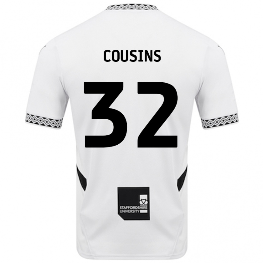 Kandiny Niño Camiseta Logan Cousins #32 Blanco 1ª Equipación 2024/25 La Camisa