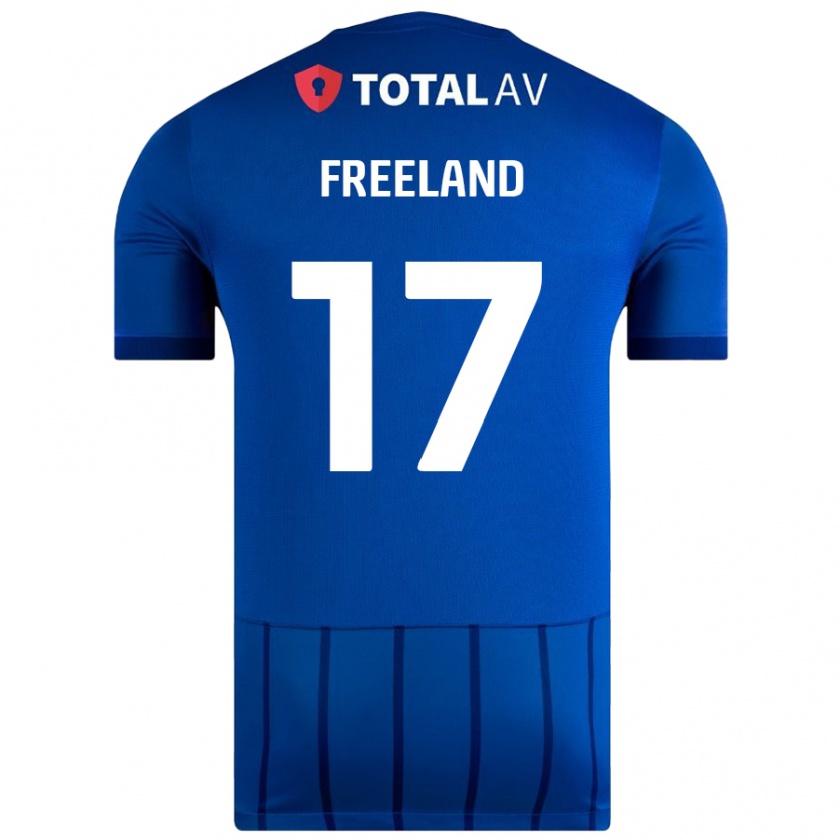 Kandiny Kinder Georgie Freeland #17 Blau Heimtrikot Trikot 2024/25 T-Shirt Österreich