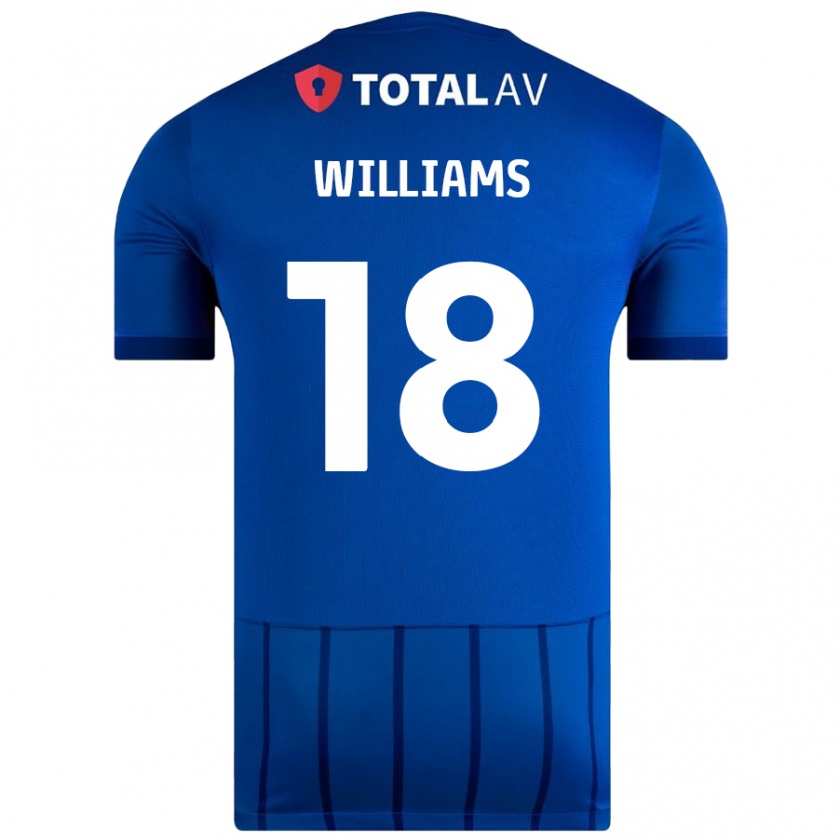 Kandiny Kinder Scarlett Williams #18 Blau Heimtrikot Trikot 2024/25 T-Shirt Österreich