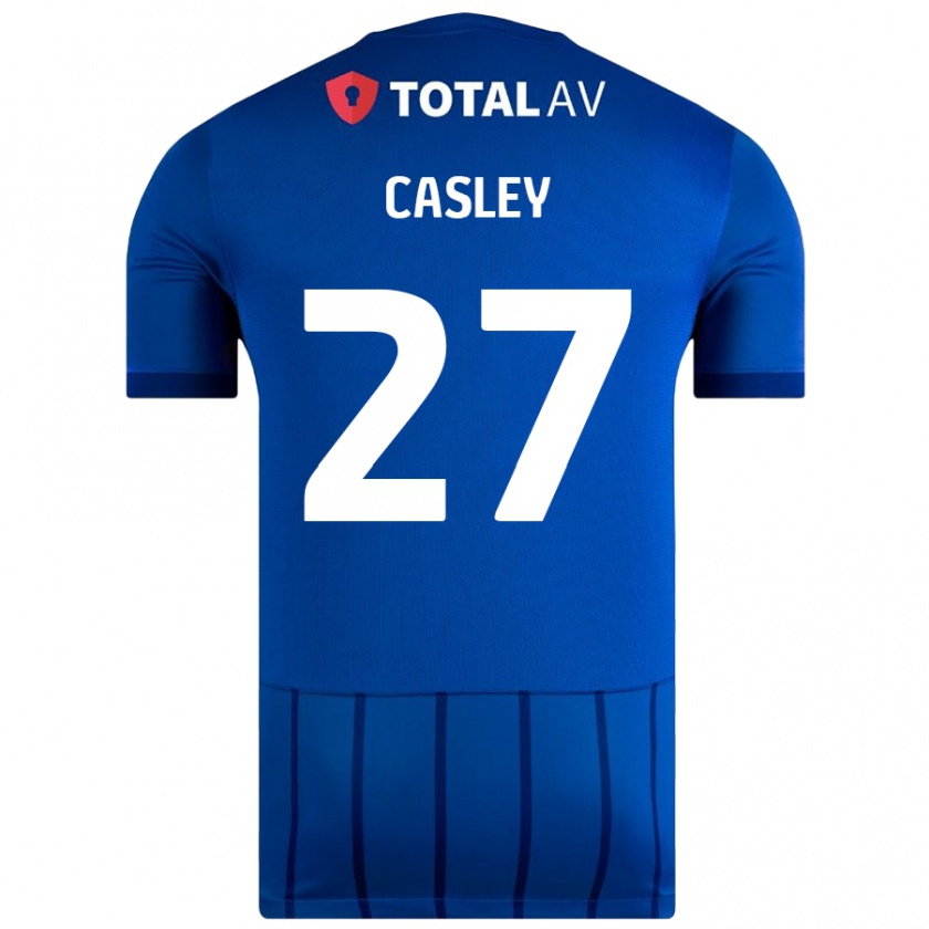 Kandiny Kinderen Riva Casley #27 Blauw Thuisshirt Thuistenue 2024/25 T-Shirt België