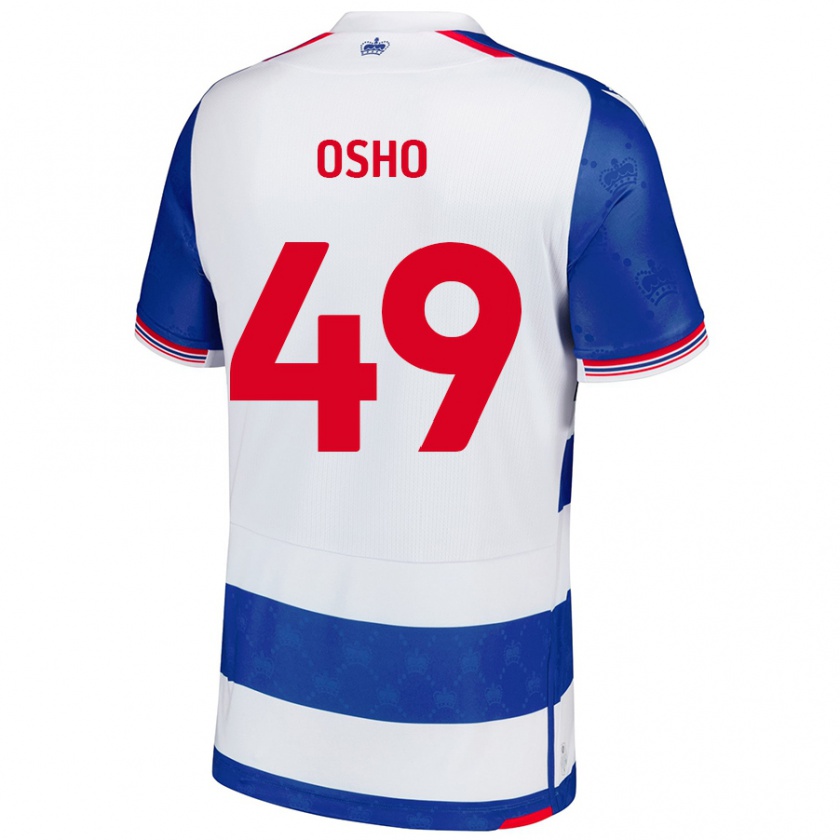 KandinyキッズEmmanuel Osho#49ブルーホワイトホームシャツ2024/25ジャージーユニフォーム