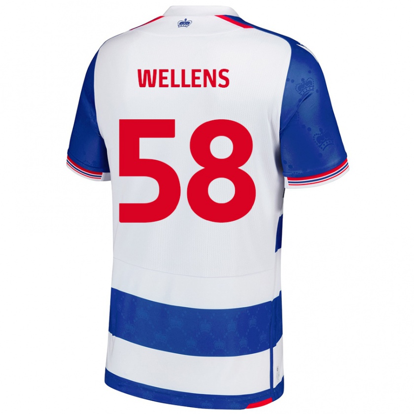 Kandiny Kinder Charlie Wellens #58 Blau Weiß Heimtrikot Trikot 2024/25 T-Shirt Österreich