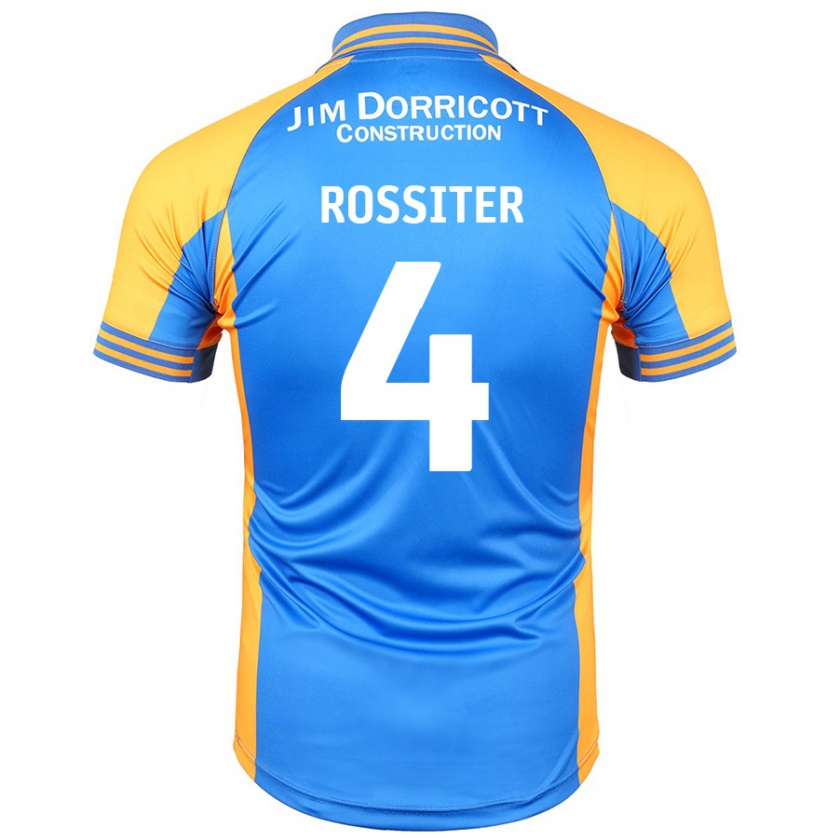 Kandiny Niño Camiseta Jordan Rossiter #4 Azul Ámbar 1ª Equipación 2024/25 La Camisa