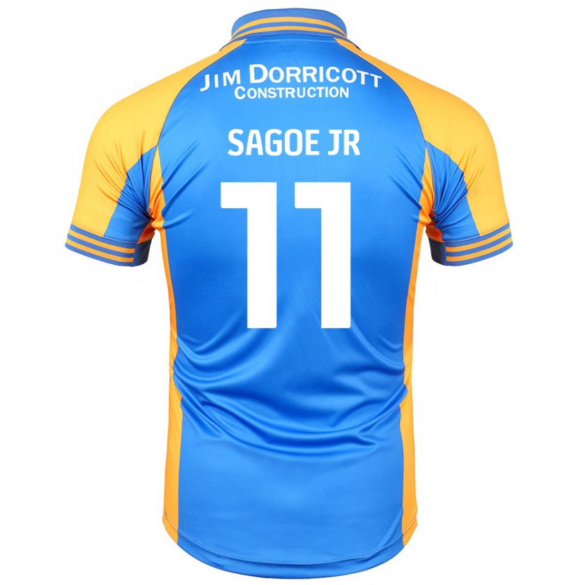 Kandiny Kinder Charles Sagoe Jr #11 Blau Bernstein Heimtrikot Trikot 2024/25 T-Shirt Österreich