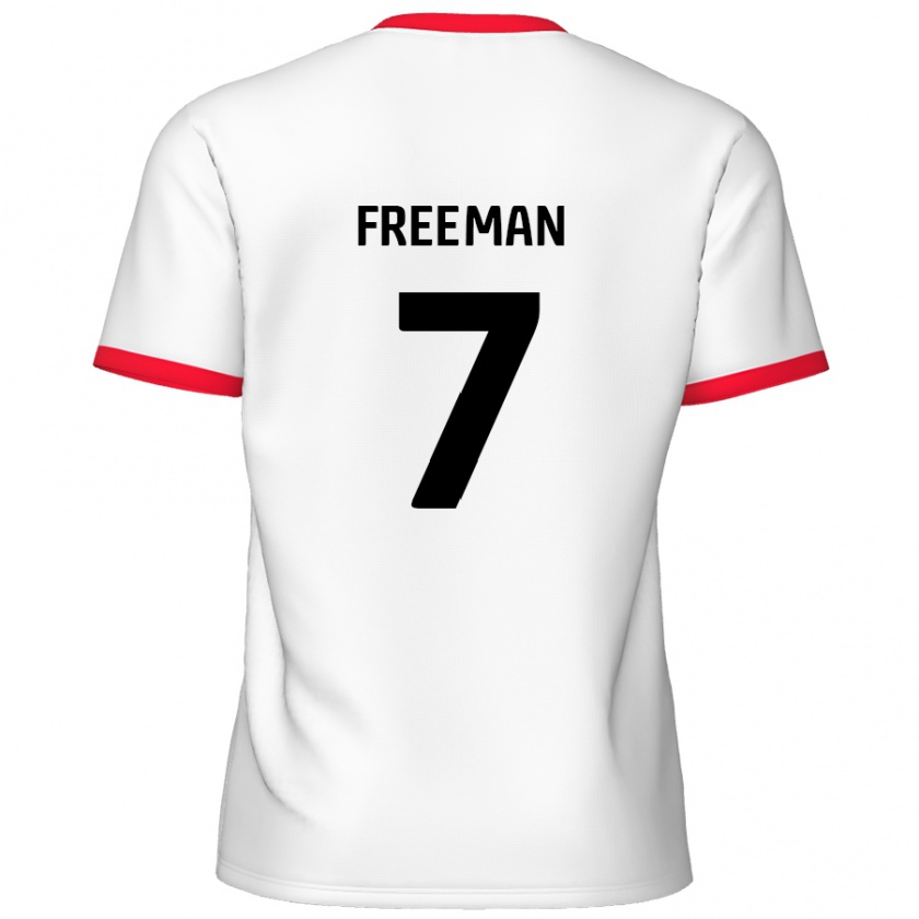 Kandiny Kinder Nick Freeman #7 Weiß Rot Heimtrikot Trikot 2024/25 T-Shirt Österreich