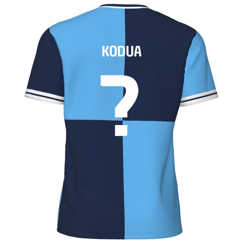 Kandiny Bambino Maglia Gideon Kodua #0 Azzurro Blu Scuro Kit Gara Home 2024/25 Maglietta