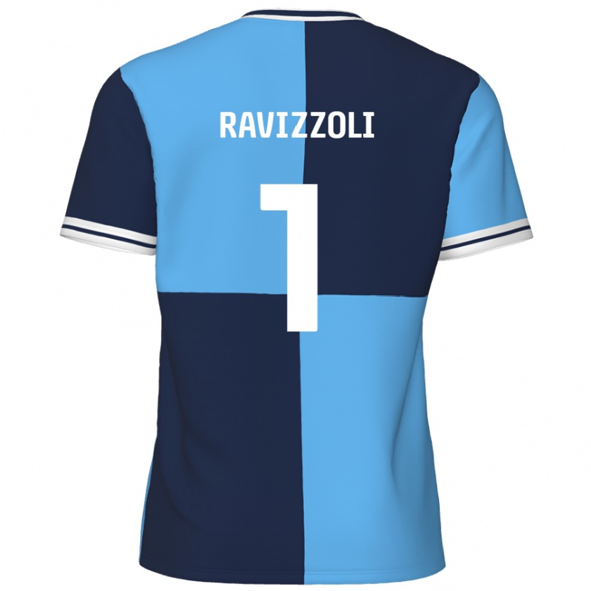 Kandiny Kinderen Franco Ravizzoli #1 Hemelsblauw Donkerblauw Thuisshirt Thuistenue 2024/25 T-Shirt België