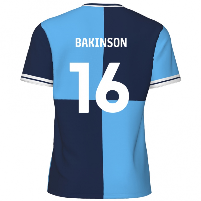 Kandiny Kinder Tyreeq Bakinson #16 Himmelblau Dunkelblau Heimtrikot Trikot 2024/25 T-Shirt Österreich