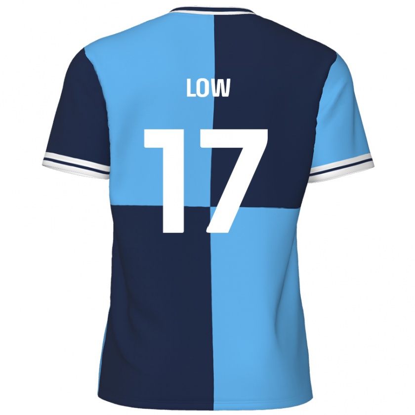 Kandiny Kinder Joe Low #17 Himmelblau Dunkelblau Heimtrikot Trikot 2024/25 T-Shirt Österreich