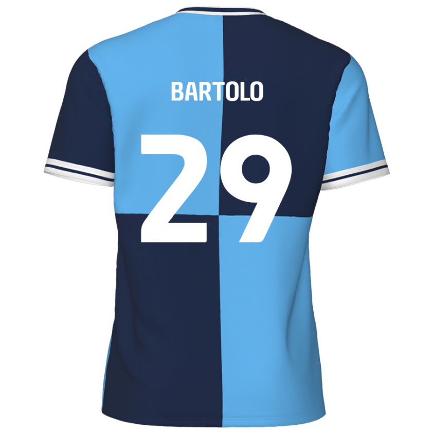 Kandiny Kinder Jaiden Bartolo #29 Himmelblau Dunkelblau Heimtrikot Trikot 2024/25 T-Shirt Österreich