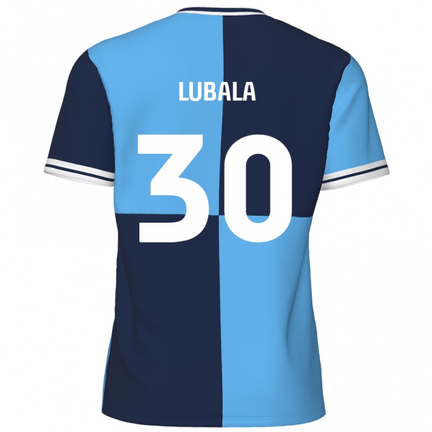 Kandiny Kinderen Bez Lubala #30 Hemelsblauw Donkerblauw Thuisshirt Thuistenue 2024/25 T-Shirt België