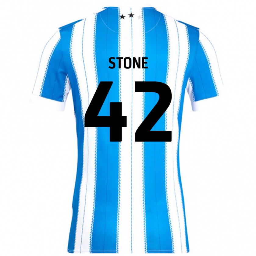 Kandiny Kinder Michael Stone #42 Blau Weiß Heimtrikot Trikot 2024/25 T-Shirt Österreich