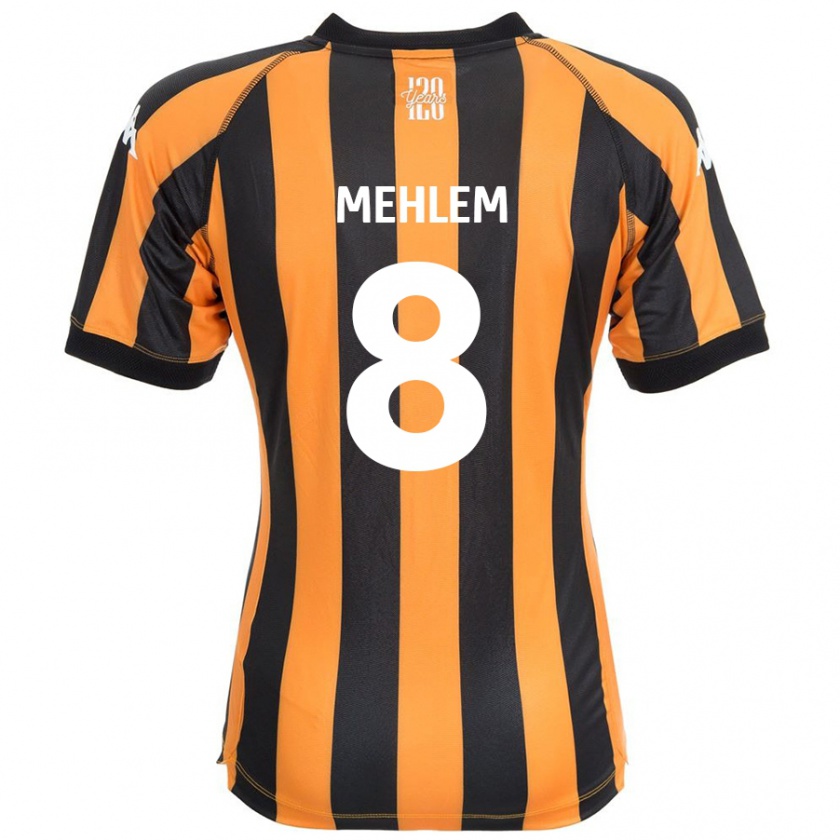 Kandiny Kinderen Marvin Mehlem #8 Zwart Amber Thuisshirt Thuistenue 2024/25 T-Shirt België