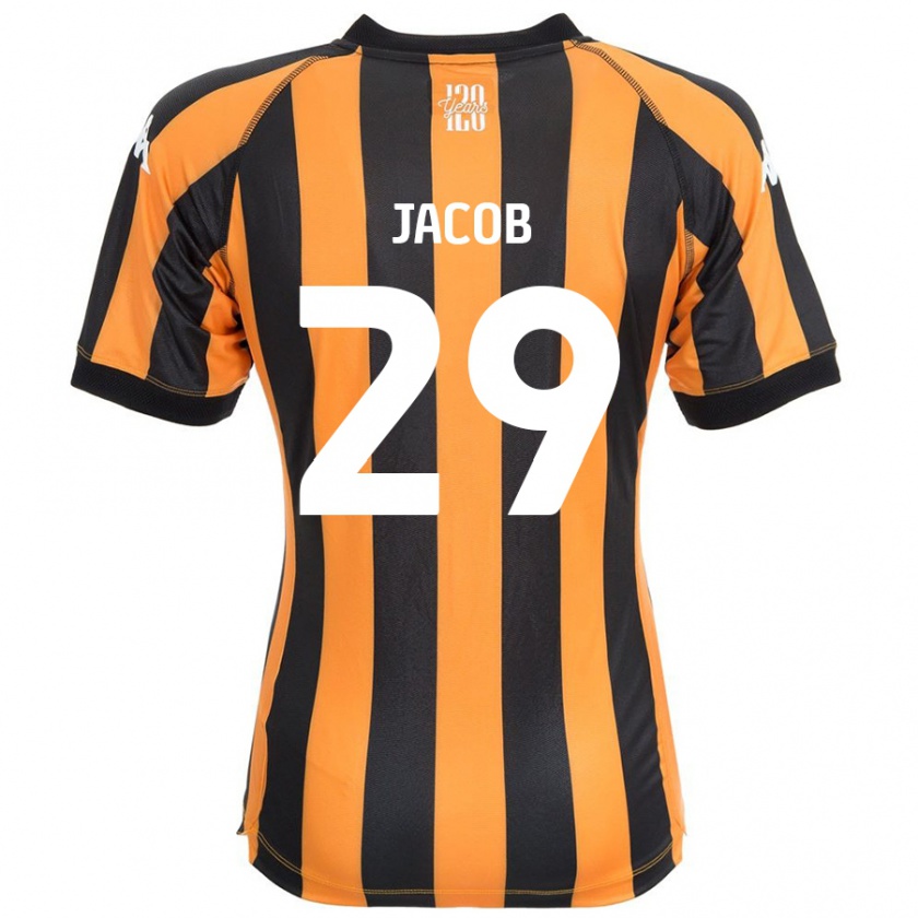 Kandiny Bambino Maglia Matty Jacob #29 Nero Ambra Kit Gara Home 2024/25 Maglietta