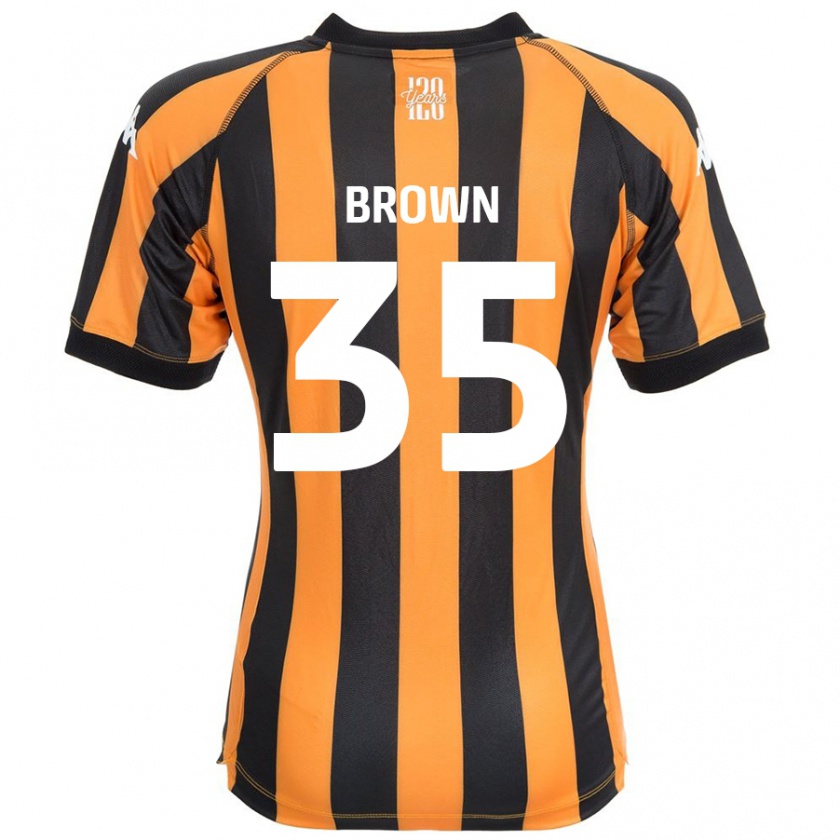 Kandiny Bambino Maglia Pharrell Brown #35 Nero Ambra Kit Gara Home 2024/25 Maglietta