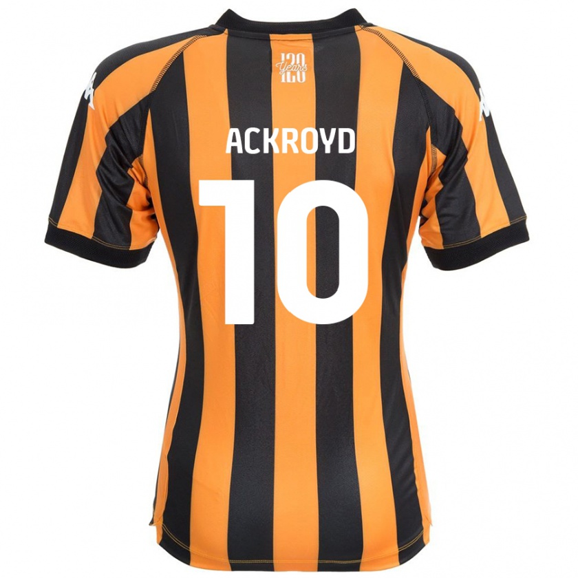 Kandiny Kinder Rachael Ackroyd #10 Schwarz Bernstein Heimtrikot Trikot 2024/25 T-Shirt Österreich