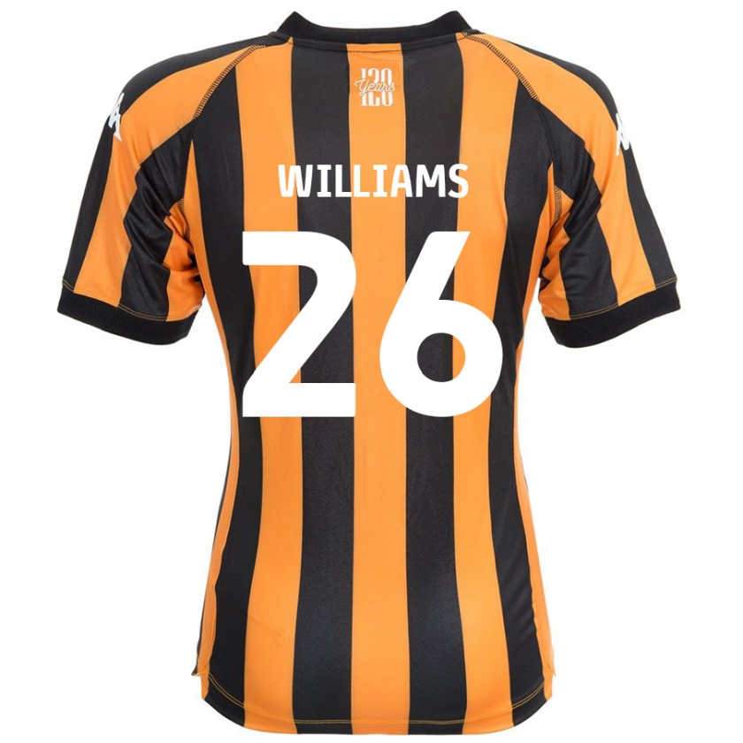 Kandiny Kinderen Annabel Williams #26 Zwart Amber Thuisshirt Thuistenue 2024/25 T-Shirt België