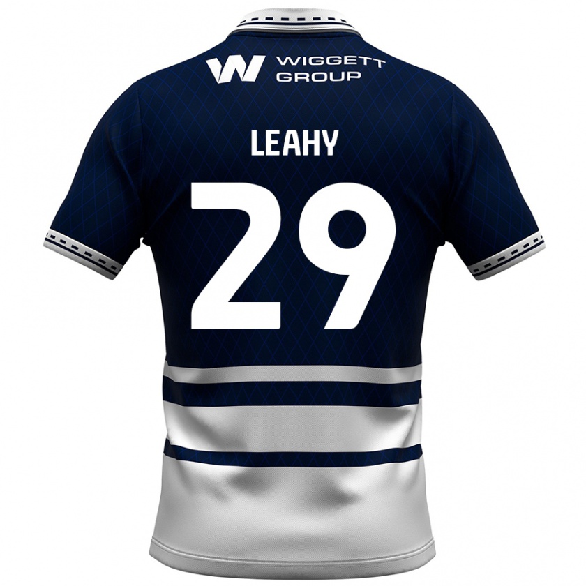 Kandiny Kinderen Tom Leahy #29 Marineblauw Wit Thuisshirt Thuistenue 2024/25 T-Shirt België