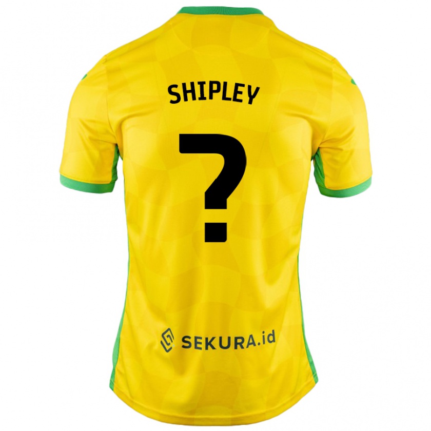 Kandiny Niño Camiseta Lewis Shipley #0 Amarillo Verde 1ª Equipación 2024/25 La Camisa México