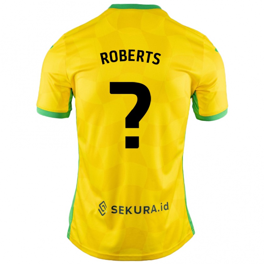 Kandiny Bambino Maglia Alex Roberts #0 Giallo Verde Kit Gara Home 2024/25 Maglietta