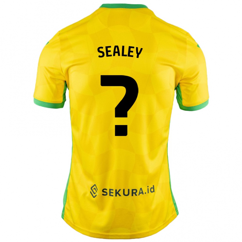 Kandiny Kinder La'sean Sealey #0 Gelb Grün Heimtrikot Trikot 2024/25 T-Shirt Österreich