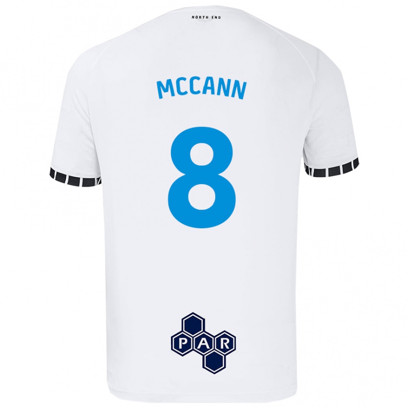 Kandiny Kinderen Ali Mccann #8 Wit Thuisshirt Thuistenue 2024/25 T-Shirt België