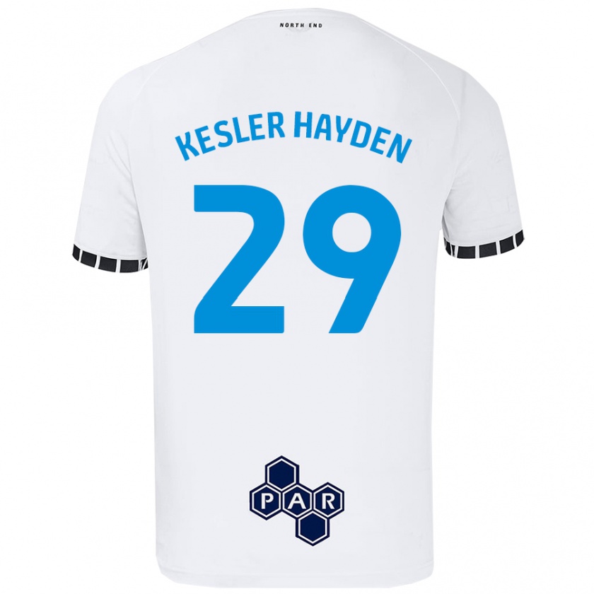 Kandiny Kinder Kaine Kesler-Hayden #29 Weiß Heimtrikot Trikot 2024/25 T-Shirt Österreich