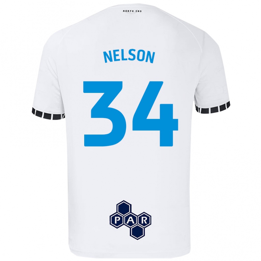 Kandiny Niño Camiseta Kitt Nelson #34 Blanco 1ª Equipación 2024/25 La Camisa México