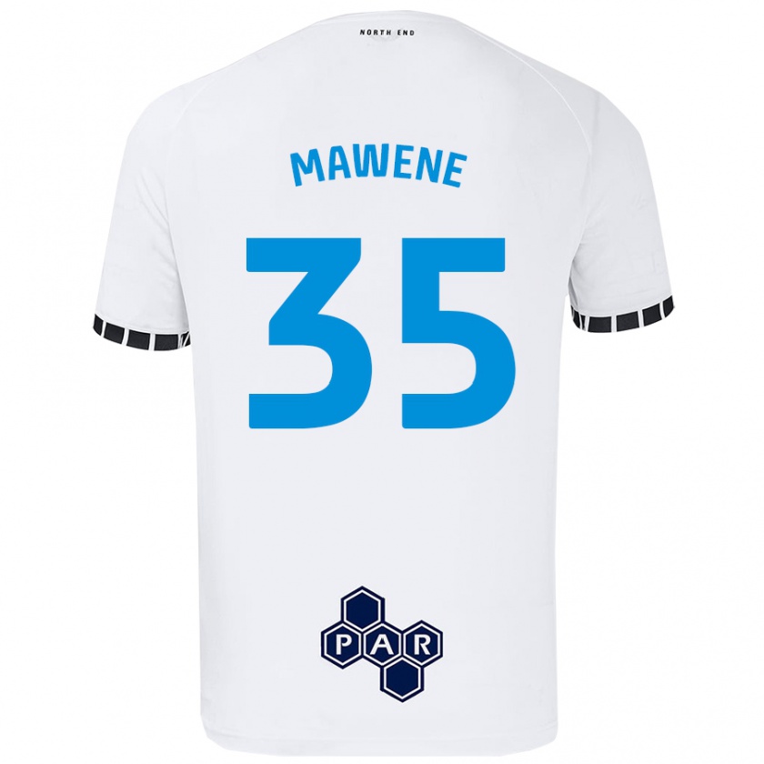 Kandiny Niño Camiseta Noah Mawene #35 Blanco 1ª Equipación 2024/25 La Camisa México