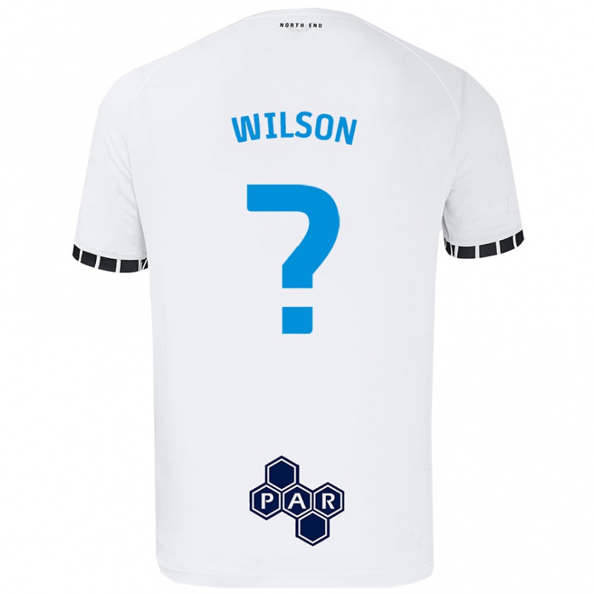 Kandiny Kinderen Max Wilson #0 Wit Thuisshirt Thuistenue 2024/25 T-Shirt België