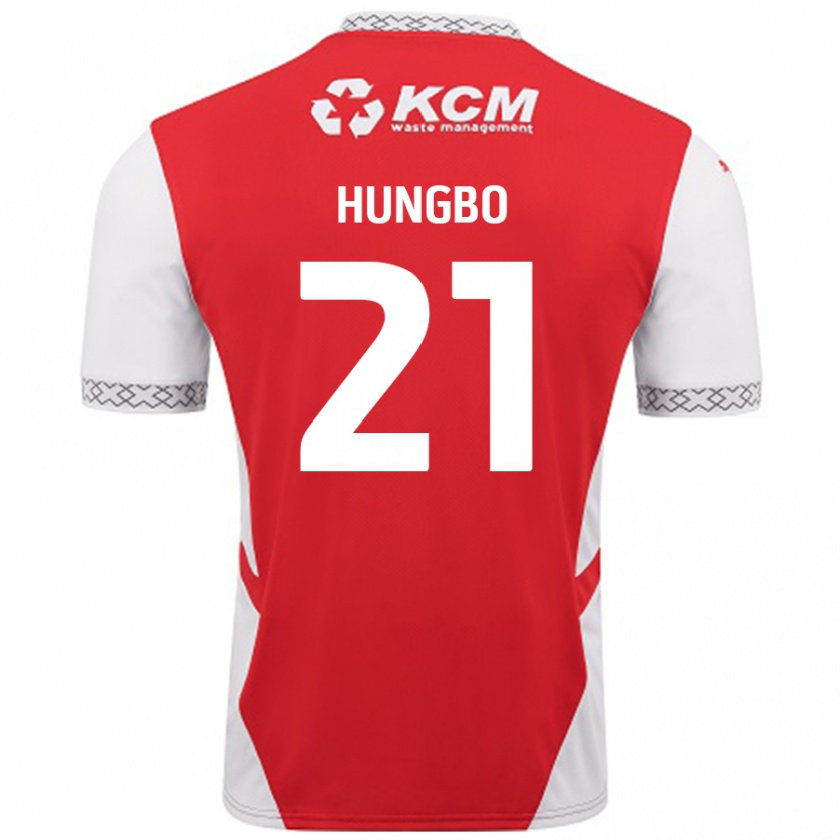 Kandiny Kinderen Joseph Hungbo #21 Rood Wit Thuisshirt Thuistenue 2024/25 T-Shirt België