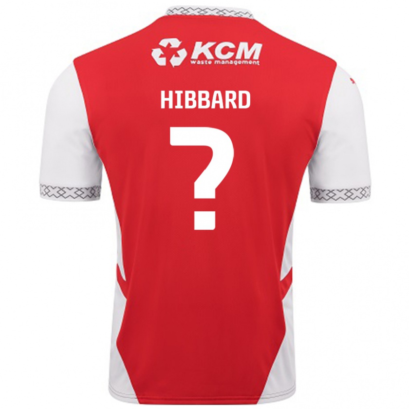 Kandiny Kinderen Zac Hibbard #0 Rood Wit Thuisshirt Thuistenue 2024/25 T-Shirt België