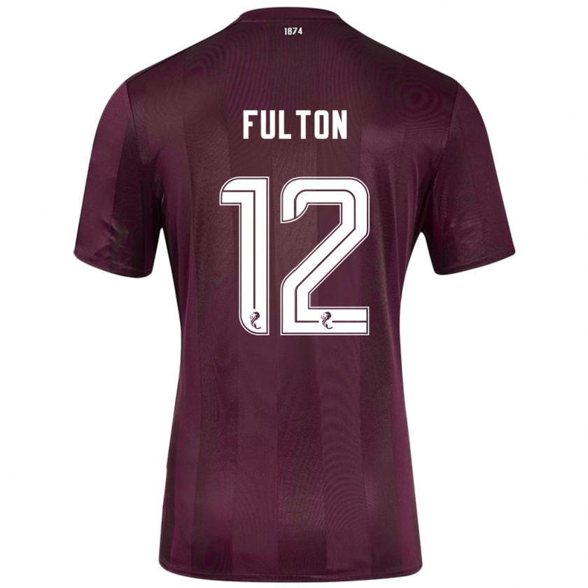 Kandiny Niño Camiseta Ryan Fulton #12 Borgoña 1ª Equipación 2024/25 La Camisa