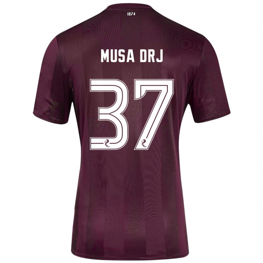 Kandiny Niño Camiseta Musa Drammeh #37 Borgoña 1ª Equipación 2024/25 La Camisa